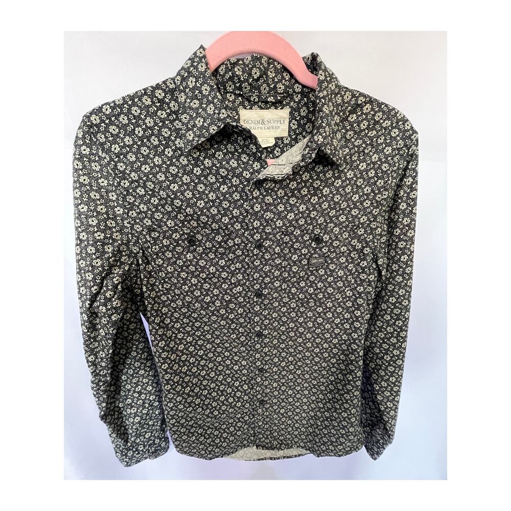 Ralph Lauren Denim & Supply Women's Black Button-Down Shirt